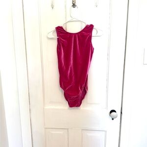 GK Elite magenta leotard